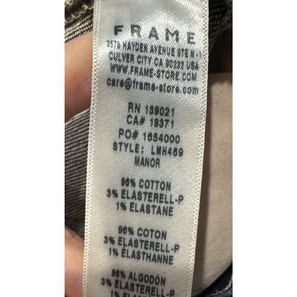 Frame Jeans Blue L'Homme Slim Men’s Size 36 Stretch Denim Classic Dark Wash - Picture 9 of 11